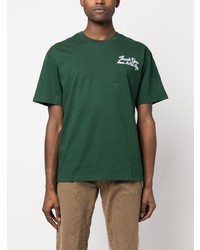 T-shirt à col rond imprimé vert foncé MARKET