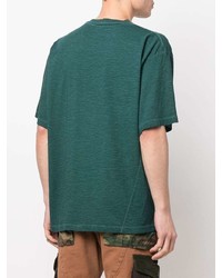 T-shirt à col rond imprimé vert foncé DSQUARED2