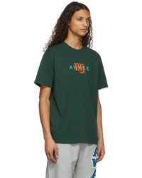 T-shirt à col rond imprimé vert foncé Awake NY