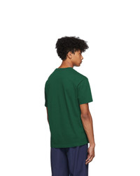 T-shirt à col rond imprimé vert foncé Kenzo