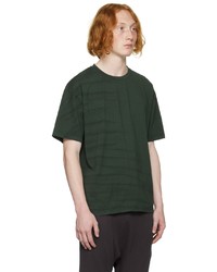 T-shirt à col rond imprimé vert foncé FREI-MUT