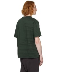 T-shirt à col rond imprimé vert foncé FREI-MUT