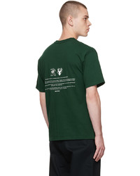 T-shirt à col rond imprimé vert foncé Reese Cooper® 