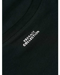 T-shirt à col rond imprimé vert foncé Versace Collection
