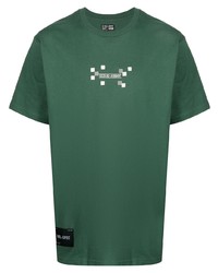 T-shirt à col rond imprimé vert foncé Izzue