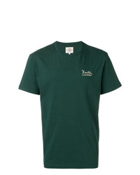 T-shirt à col rond imprimé vert foncé Kent & Curwen