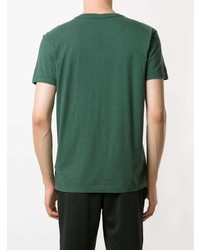 T-shirt à col rond imprimé vert foncé OSKLEN