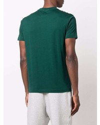 T-shirt à col rond imprimé vert foncé Emporio Armani