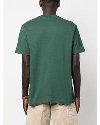 T-shirt à col rond imprimé vert foncé Filson