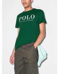 T-shirt à col rond imprimé vert foncé Polo Ralph Lauren