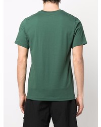 T-shirt à col rond imprimé vert foncé Nike