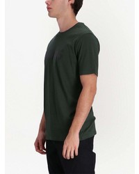 T-shirt à col rond imprimé vert foncé BOSS