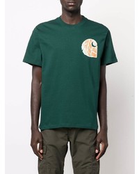 T-shirt à col rond imprimé vert foncé Carhartt WIP