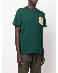 T-shirt à col rond imprimé vert foncé Carhartt WIP