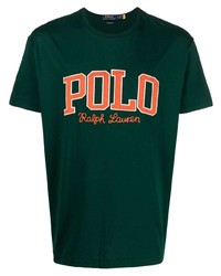 T-shirt à col rond imprimé vert foncé Polo Ralph Lauren
