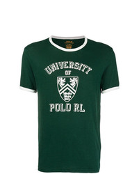T-shirt à col rond imprimé vert foncé Polo Ralph Lauren