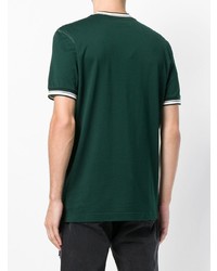 T-shirt à col rond imprimé vert foncé Dolce & Gabbana