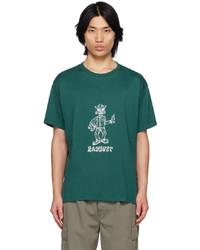 T-shirt à col rond imprimé vert foncé Rassvet