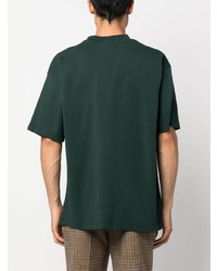 T-shirt à col rond imprimé vert foncé Drôle De Monsieur