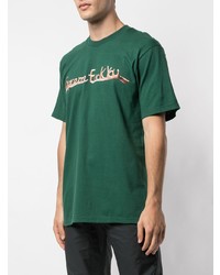 T-shirt à col rond imprimé vert foncé Supreme