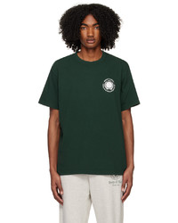 T-shirt à col rond imprimé vert foncé Sporty & Rich