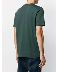 T-shirt à col rond imprimé vert foncé PS Paul Smith