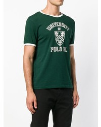 T-shirt à col rond imprimé vert foncé Polo Ralph Lauren