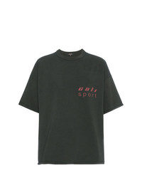T-shirt à col rond imprimé vert foncé Yeezy