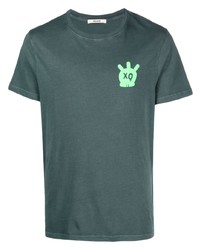 T-shirt à col rond imprimé vert foncé Zadig & Voltaire