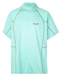 T-shirt à col rond imprimé vert menthe Calvin Klein 205W39nyc