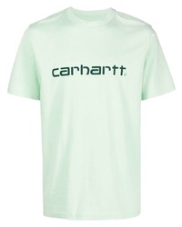 T-shirt à col rond imprimé vert menthe Carhartt WIP