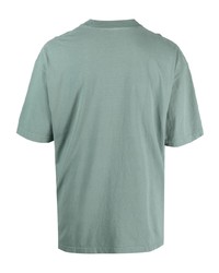T-shirt à col rond imprimé vert menthe Prmtvo