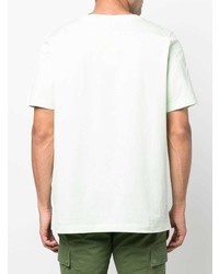 T-shirt à col rond imprimé vert menthe Stone Island Shadow Project