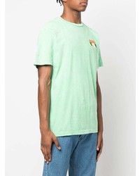 T-shirt à col rond imprimé vert menthe RIPNDIP