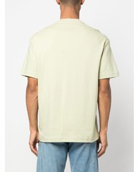 T-shirt à col rond imprimé vert menthe Calvin Klein
