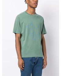 T-shirt à col rond imprimé vert menthe PS Paul Smith