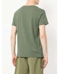 T-shirt à col rond imprimé vert menthe Kent & Curwen