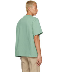 T-shirt à col rond imprimé vert menthe Jacquemus