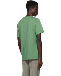 T-shirt à col rond imprimé vert menthe MM6 MAISON MARGIELA