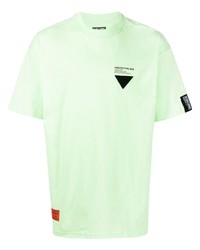 T-shirt à col rond imprimé vert menthe Izzue