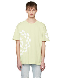 T-shirt à col rond imprimé vert menthe Ksubi