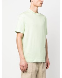 T-shirt à col rond imprimé vert menthe Emporio Armani