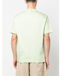 T-shirt à col rond imprimé vert menthe Emporio Armani