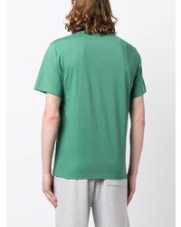 T-shirt à col rond imprimé vert menthe MAISON KITSUNÉ