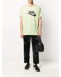 T-shirt à col rond imprimé vert menthe Nike
