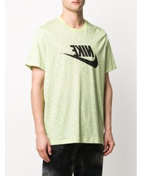 T-shirt à col rond imprimé vert menthe Nike