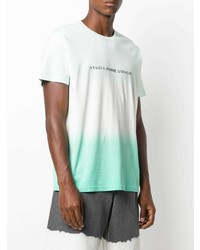 T-shirt à col rond imprimé vert menthe Givenchy