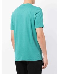 T-shirt à col rond imprimé vert menthe BOSS