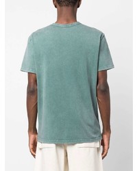 T-shirt à col rond imprimé vert menthe Fay