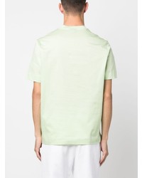 T-shirt à col rond imprimé vert menthe Emporio Armani